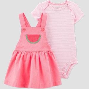 Carter's Just One You® Baby Girls' Watermelon Skirtall - Pink - 1 of 4