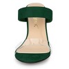 Allegra K Women's Dual Clear Strap Block Heels Slides Sandals - 3 of 4