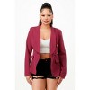 Slickblue Women's Double Breasted Blazer Jacket, Tailored Fit with Classic Lapel, Multiple Colors, Size S-L - 2 of 4