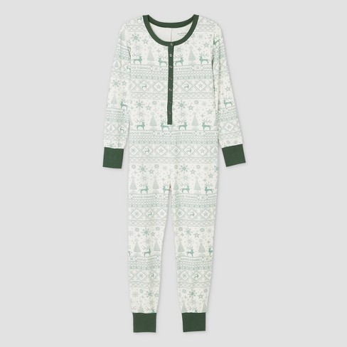 Women S Holiday Good Tidings 1pc Pajama Green Hearth Hand With Magnolia Target