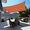 Outsunny 20' x 16' Sun Shade Sail Rectangle Sail Shade Canopy for Outdoor Patio Deck Yard - 2 of 4