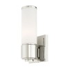 Livex Lighting Weston 1 - Light Vanity in  Polished Nickel - 4 of 4
