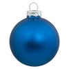 Northlight Shiny and Matte Blue Glass Ball Christmas Ornaments - 2.5" (63mm) - 40ct - 4 of 4