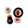 BabyFanatic Wood Rattle 2 Pack - NFL Cincinnati Bengals Baby Toy Set - 2 of 4