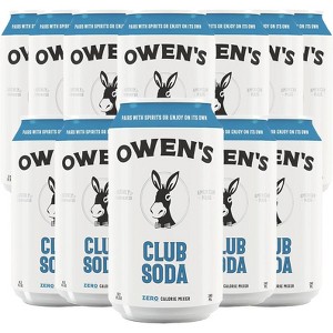Owen’s Craft Mixers | Club Soda | Handcrafted in the USA with Premium Ingredients | Vegan & Gluten-Free Soda Mocktail and Cocktail Mixer - 1 of 2