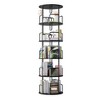 JANSNO 5-Tier 360° Revolving Bookshelf, Vertical Storage Organizer for Bedroom & Living Room - 2 of 4