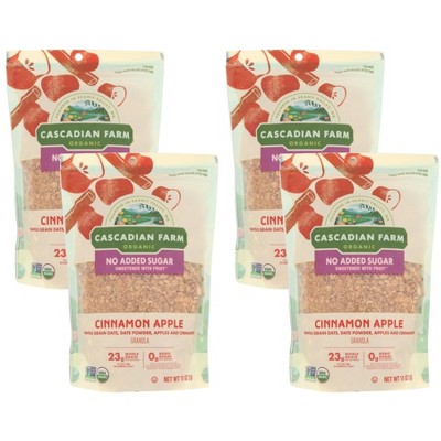 Cascadian Farm Organic Cinnamon Apple Granola - Case of 4/11 oz