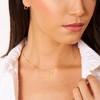 Thin Squared Outline Gold Plated Sterling Silver Pendant Necklace - In Season Jewelry - 3 of 4