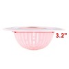 Unique Bargains Household Kitchen Plastic Round Basin Sink Residue Stopper Strainer Pink 2 Pcs - 2 of 4