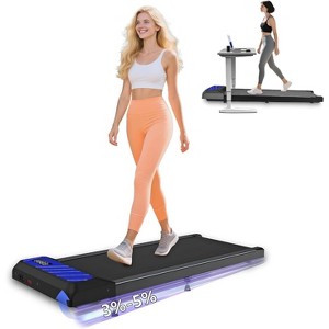 MAICIFI Walking Pad Treadmill, Under Desk Treadmills with Incline for Home Office,2.5 HP Portable Walking Machine, Remote Control, LED Display - 1 of 4
