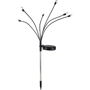 Moonelit Creations 2pk Solar Garden Firefly Outdoor Light Stake Black - 1 of 4