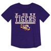 NCAA LSU Tigers Girls' Foil T-Shirt - 2 of 3