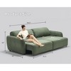 98.5" Big 2 in 1 Convertible Electric Sleeper Sofa Bed, Pull Out Couch Bed with 4 USB Ports-Morden Fort - 2 of 4