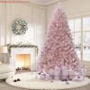 Halloween 6 ft/7.5 ft Christmas Tree, Artificial Pencil Christmas Tree with Sturdy Metal Stand & Realistic Branch Tips - 3 of 4