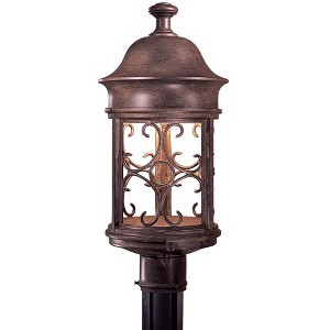 Minka Lavery Rustic Country Cottage Outdoor Post Light Fixture Vintage Rust Dark Sky 19" for Exterior Barn Deck House Porch Patio - 1 of 3