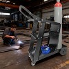 3-Tier Welding Cart for TIG MIG Welders & Plasma Cutters – 220 lbs Capacity – Secure Tank Storage & Safety Chains – Heavy Duty Industrial Trolley - 3 of 4