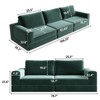 SYFERLORY Convertible 2-Seater Modular Sofa Bed £¬Corduroy Fabric for Living Room - 3 of 4