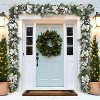 Christmas Garland, 6FT Christmas Garland with Ball Ornaments, Ribbons, Pinecones for Door Stairs Mantle Christmas Decoration - 4 of 4