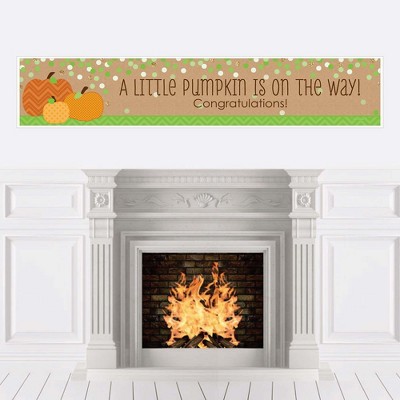 Big Dot of Happiness Pumpkin Patch - Fall Baby Shower Decorations Party Banner