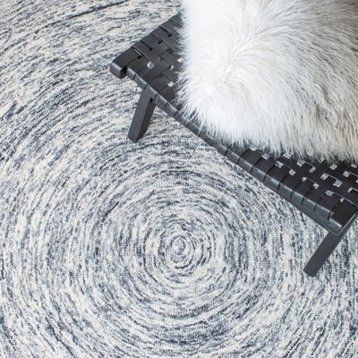 Gray Hand-Tufted Wool 8' x 10' Rectangular Rug