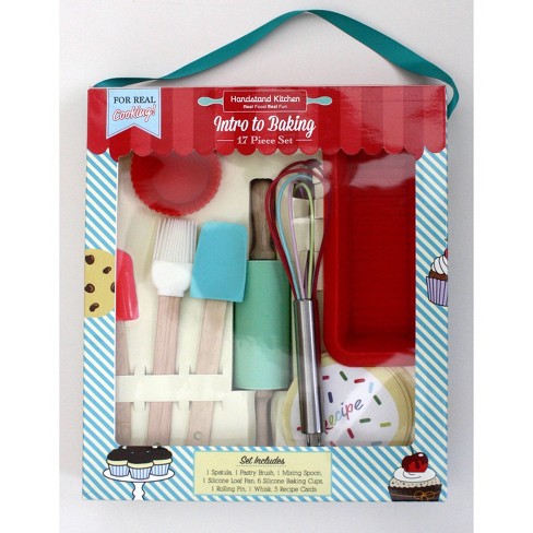 4-Pc Spoon Spatula Kids Disney Frozen Starter Bakeware Cupcake Set with Supplies: Baking Tray Baking Brush