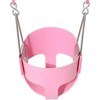 Hotraffy High Back Full Bucket Toddler Swing Seat with Yellow Coated Chains Fully Assembled Baby Swing Set Accessories(pink) - 3 of 4