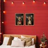 Stupell Industries Baby Reindeer Characters 2pc Floating Frame Art Set - 2 of 4