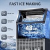 ZAFRO Commercial Ice Maker,200LBS/24H, Automatic Stainless Steel Machine with LCD Panel,Freestanding with 48 Pounds Storage Capacity, Silver - 3 of 4