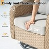 XIZZI 360-degree Swivel Outdoor Rocking Chairs Set with Side Table - Modern Patio Furniture, 3 Neutral Colors, Durable & Space-Saving - 4 of 4