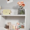 COZONY 3-Tier Storage Organizer with 5 Compartments, Retro Double-Sided Bookshelf and Toy Shelf for Living Room, Bedroom, Playroom - 3 of 4