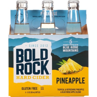 Bold Rock Pineapple Hard Cider - 6pk/12 fl oz Bottles