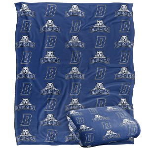 Daemen College Logo Pattern Silky Touch Blanket White 50x60 - 1 of 4