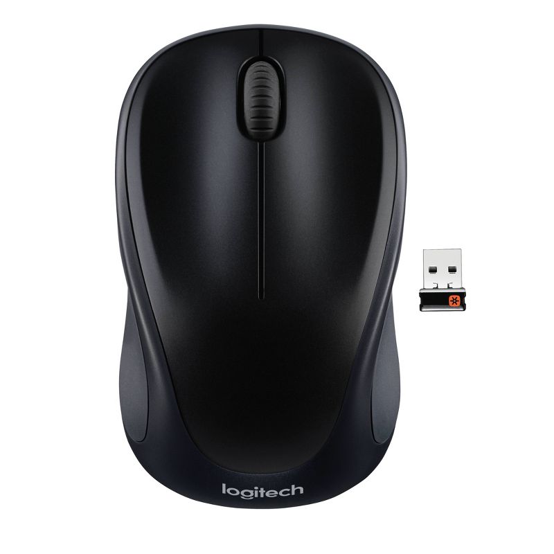 Logitech Wireless Optical Mouse with Nano Receiver M317 - Black, 1 of 5