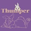 Girl's Bambi Thumper Line Art T-Shirt - 2 of 4