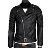 Men Leather Jacket Slim Fit Motorcycle Jacket Zipper Casual Coat Spring Autumn Winter - image 2 of 4