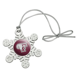 Fordham University Primary Logo Metal Snowflake Christmas Tree Holiday Ornament - 1 of 3