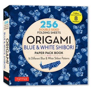 Origami Blue & White Shibori Paper Pack Book - by  Tuttle Studio (Paperback) - 1 of 1