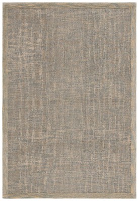 Gold and Grey Abstract Handmade Wool Area Rug