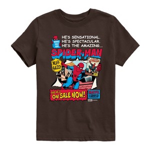 Boys' - Marvel - Spider-Man Comic Short Sleeve Graphic T-Shirt - 1 of 3