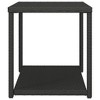 vidaXL Side Table, Black, 21.7"x17.7"x19.3", Poly Rattan - image 4 of 4