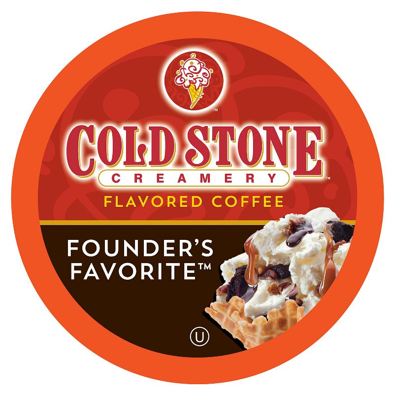 Cold Stone Creamery IceCream Flavored Coffee Pods, Keurig Compatible,Founders Favorite, 40 Ct, 1 of 6