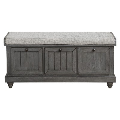 NicBex Modern 44" Storage Bench Wood Accent Stools with Flip Top Seat for Bedroom and Entryway