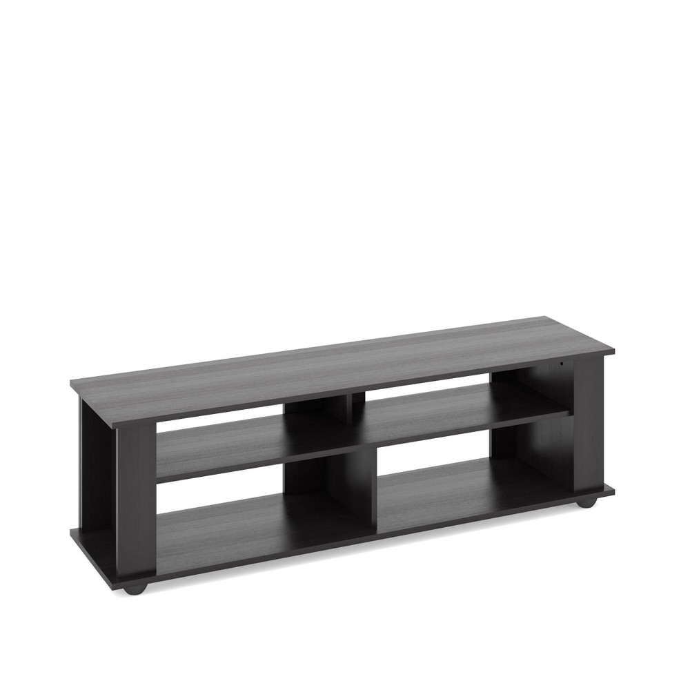 Photos - Display Cabinet / Bookcase CorLiving Flat Panel TV Stand for TVs up to 65"  Ravenwood Black: Contemporary Design, Open Shelving 