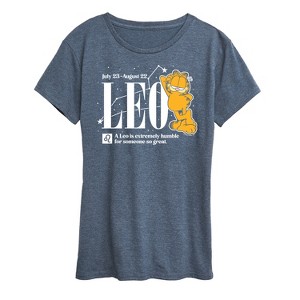 Women's - Garfield - Leo Extremely Humble For Someone So Great Short Sleeve Graphic T-Shirt - 1 of 4
