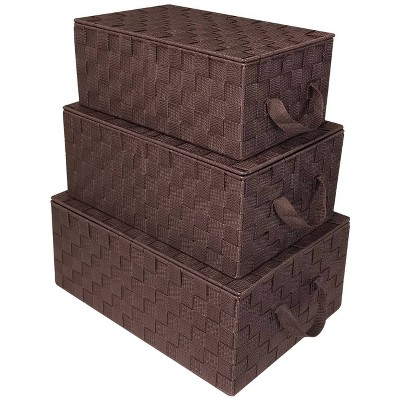 Sorbus Woven Storage Basket Brown