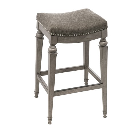 Vetrina Backless Counter Height Barstool Weathered Gray Hillsdale Furniture