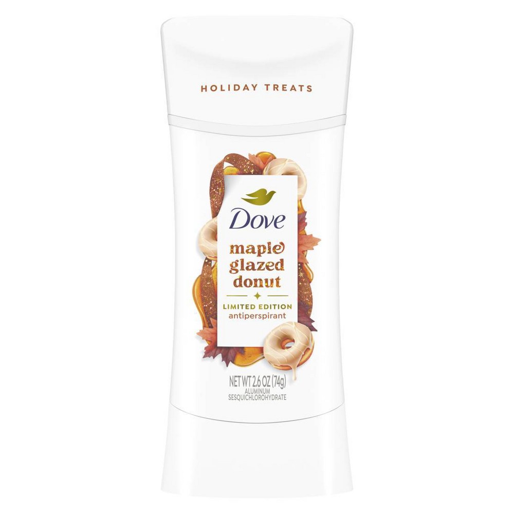 Dove Beauty Limited Edition Fall Holiday Treat Antiperspirant & Deodorant Stick - Maple Glazed Donut - 2.6oz