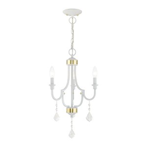 Livex Lighting Glendale 3 - Light Chandelier in  White - 1 of 2
