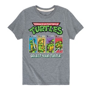 Boys' - Teenage Mutant Ninja Turtles - Select Your Turtle Video Game Short Sleeve Graphic T-Shirt - 1 of 3