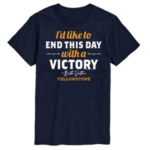 Men's - Yellowstone - I'd Like To End This Day With A Victory Short Sleeve Graphic T-Shirt - 1 of 4